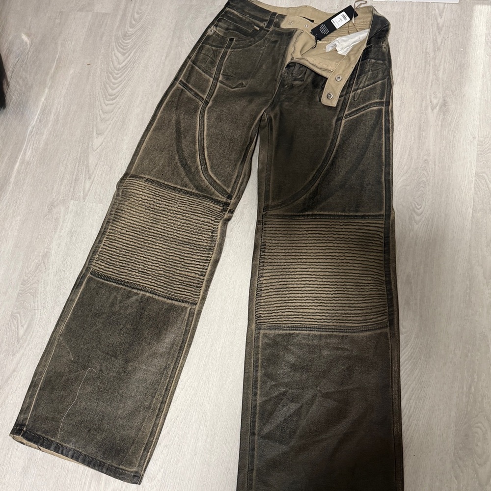Fashion Nova wax coat pants